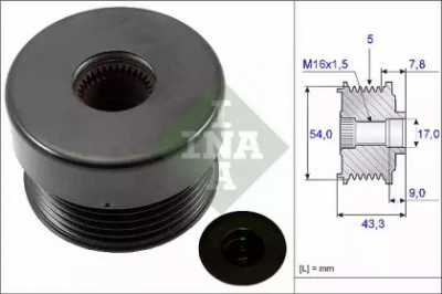 WILMINK GROUP wg1253746 -  Механизм свободного хода генератора
